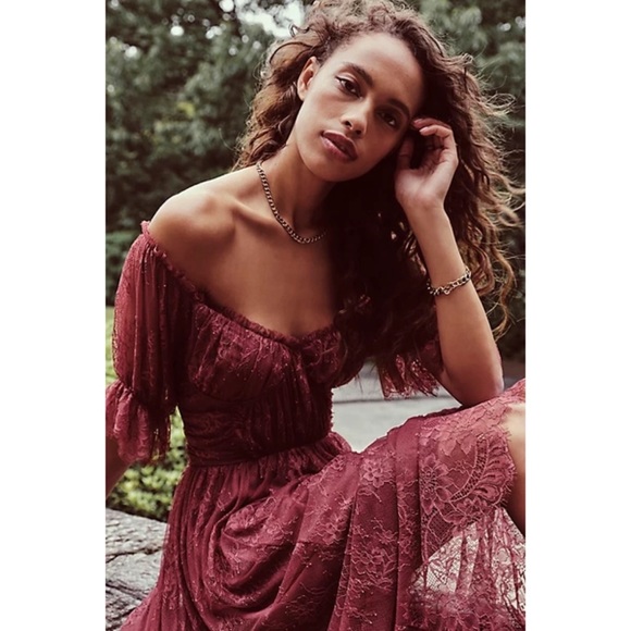 Free People Dear Jane Lace Midi Dress - Picture 7 of 11